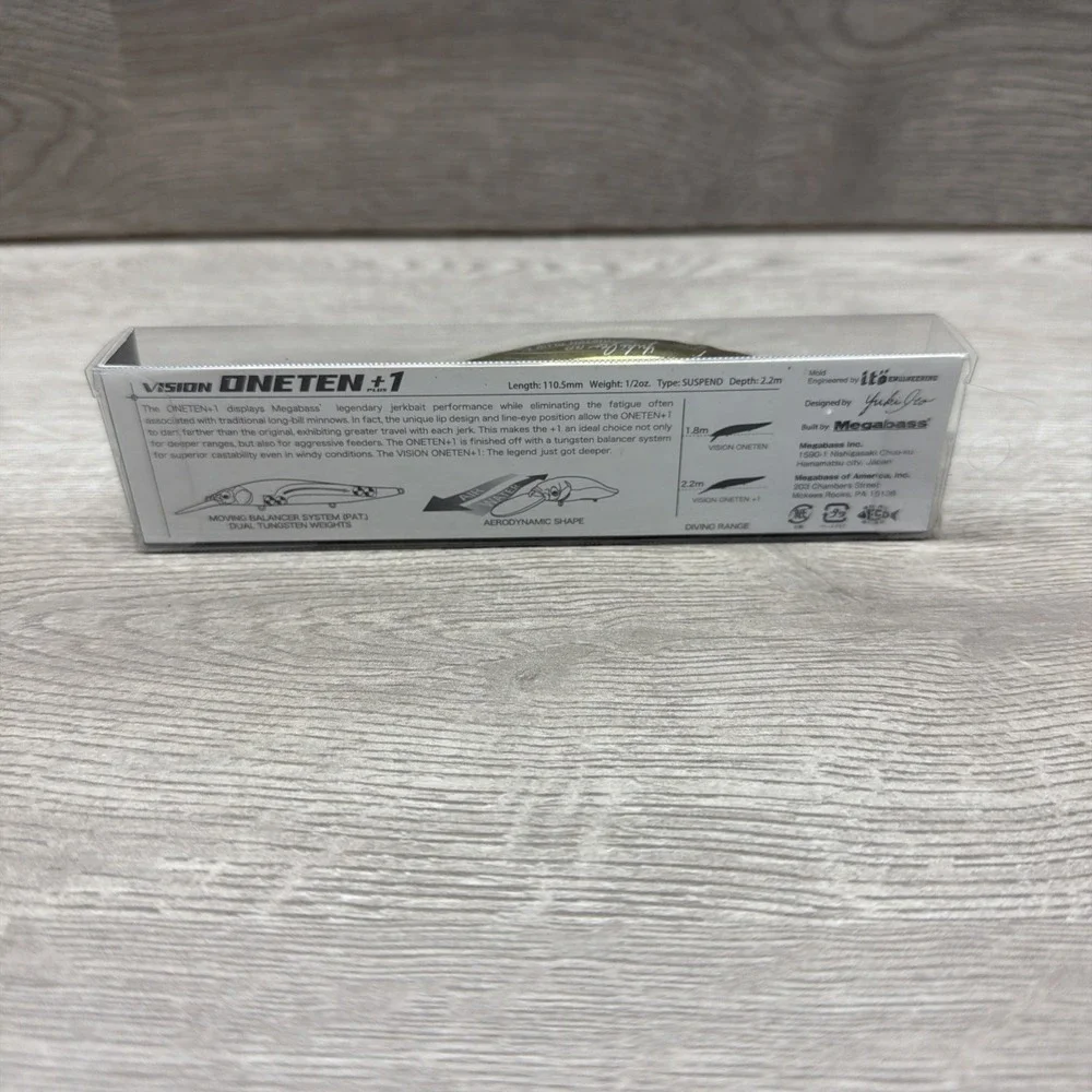 Megabass Vision 110 Oneten + 1 Fishing Lure. Brand New. Deep Range/ 110.5 mm
